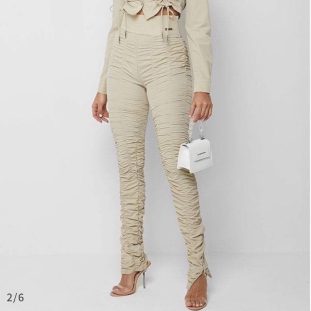 Manière de Voir High Waisted Ruched Leggings